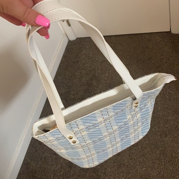 Blue tweed tote - Picture 3 of 3